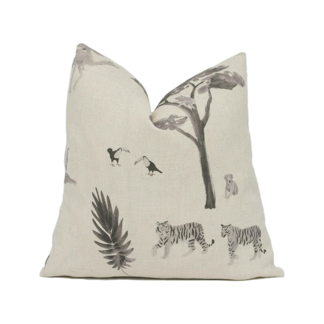 Andrew Martin - Noah - Cloud - Whimsical Painted Exotic Animal Cushion Cover Handmade Throw Pillow Designer Home Décor.