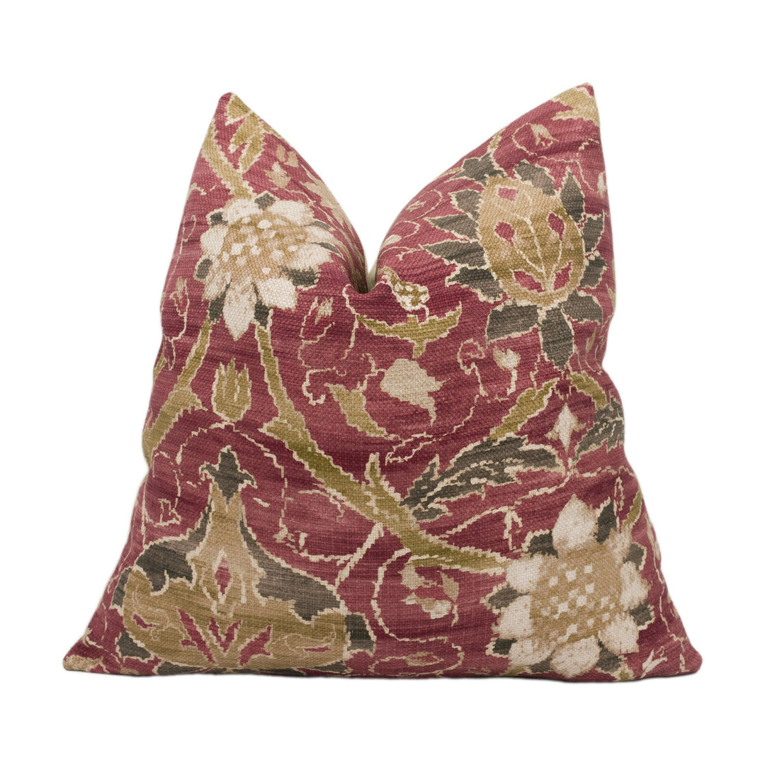 William Morris - Montreal - Russet - Classic English Handmade Cushion Cover Throw Pillow Designer Home Décor.