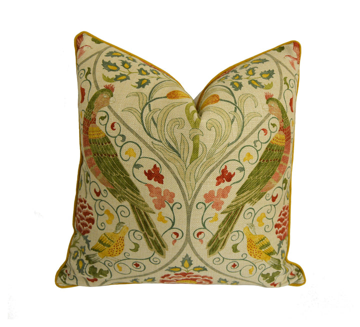 William Morris - Seasons by May - Linen - Cushion Cover Throw Pillow Designer Home Decor.