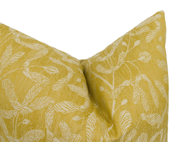 Sanderson - Trailing Sycamore Weave - Ochre - Autumnal Tumbling Sycamore Seed Cushion Cover - Handmade Throw Pillow - Designer Home Décor.