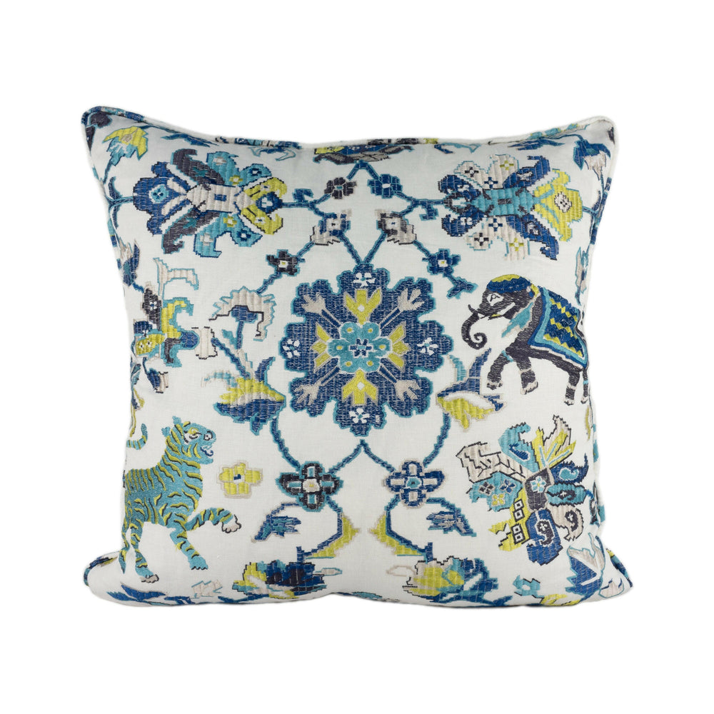 Jane Churchill - Animal Tapestry - Blue - Stunning Designer Cushion Cover Home Décor Throw Pillow.
