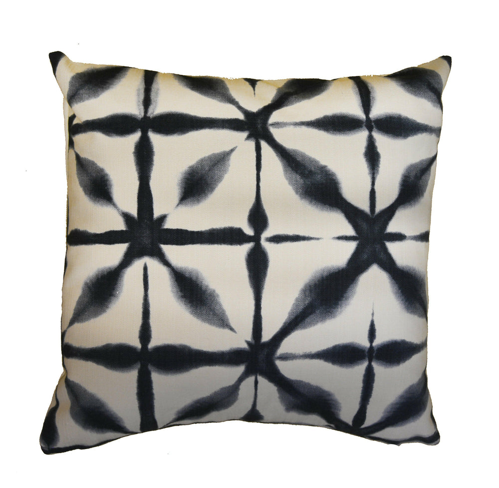 Schumacher - Andromeda - Indigo - Traditional Japanese Shibori Designer Cushion Cover - Handmade Throw Pillow - Designer Home Decor.