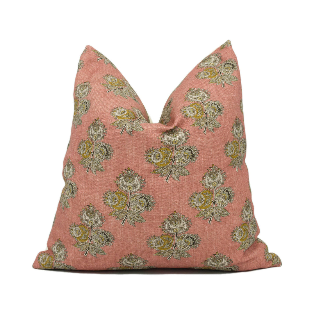 GP & J Baker - Poppy Paisley - Blush - Classic Floral Paisley Cushion Cover - Handmade Throw Pillow - Designer Home Décor.