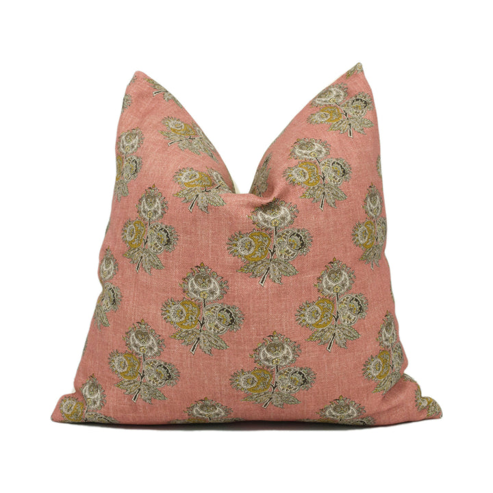 GP & J Baker - Poppy Paisley - Blush - Classic Floral Paisley Cushion Cover - Handmade Throw Pillow - Designer Home Décor.