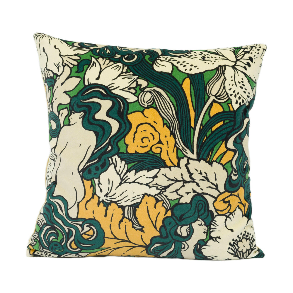 Sanderson Archive - Forbidden Fruit - Absinthe - Gorgeous Velvet Cushion Cover Handmade Throw Pillow Designer Home Décor.
