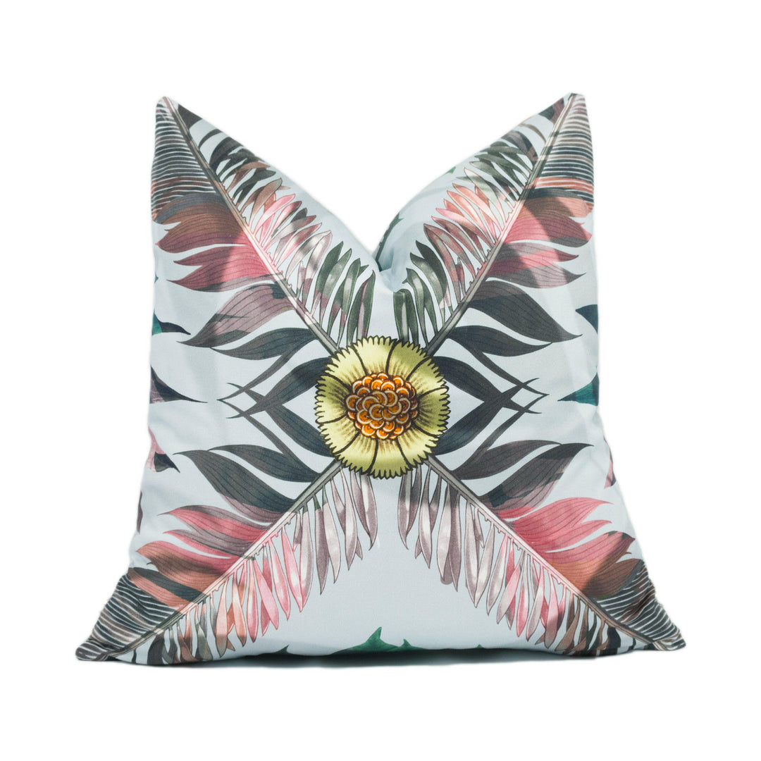 Designers Guild x Christian Lacroix - Feather Park Soft - Ruisseau - Bold Feather Velvet Cushion Cover - Luxury Leaf Pillow Cover - Custom.