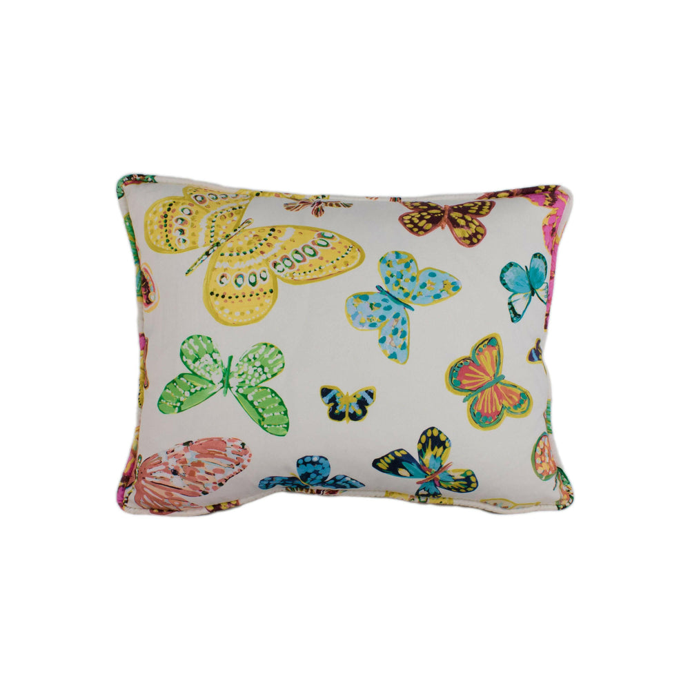 Lulu DK for Schumacher - Butterfly - Multi - Delicate Arty Butterflies - Designer Cushion Cover - Handmade Throw Pillow - Luxury Home Decor.