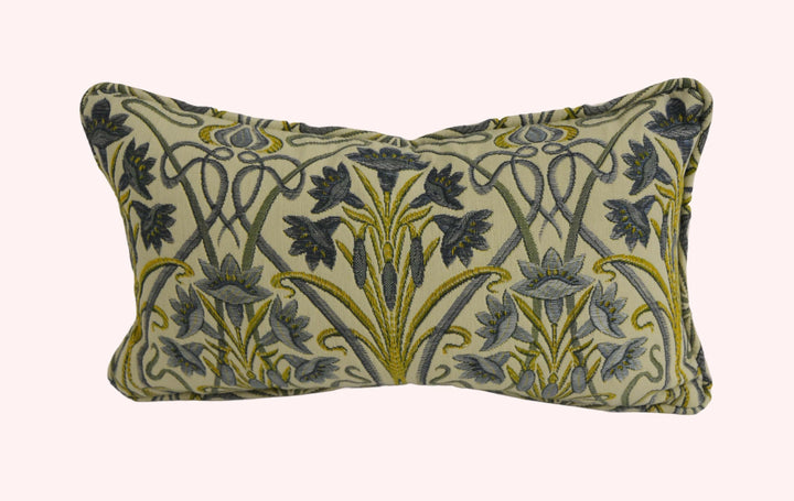 ILiv - Tiffany - Sand / Prussian / Jewel - Embroidered Cushion Cover/Pillow Throw Stunning.