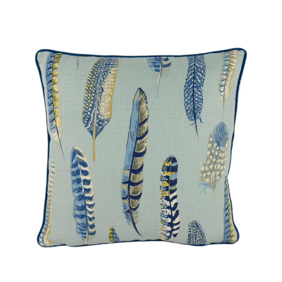 Sanderson - Lismore - Indigo / Silver - Cushion Cover Throw Pillow Designer Home Decor.