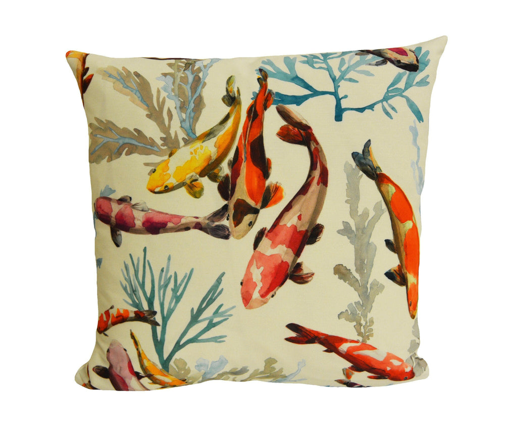 Manuel Canovas - Salina - Epices -  Elegant Asiatic Koi Carp Designer Cushion Cover - Handmade Throw Pillow - Designer Home Decor.