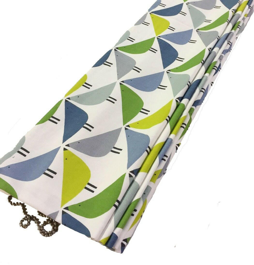 Scion -Lintu - Gecko/Pacific/Glazier  Made To Measure Professionally Made Roman Blind.