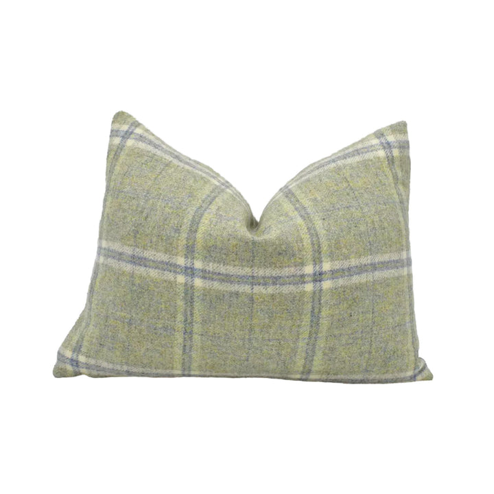 Abraham Moon – Windowpane – Onyx – Cushion Cover – Classic Wool Check Accent