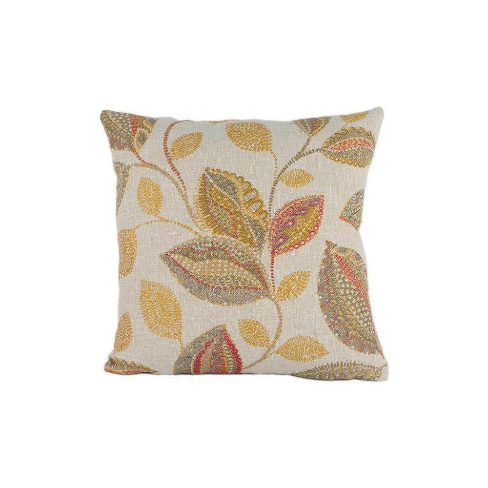 Belfield - Oakley - Spice - Modern Intricate Woven Leaf Designer Cushion Cover - Luxury Throw Pillow - Handmade Home Decor.