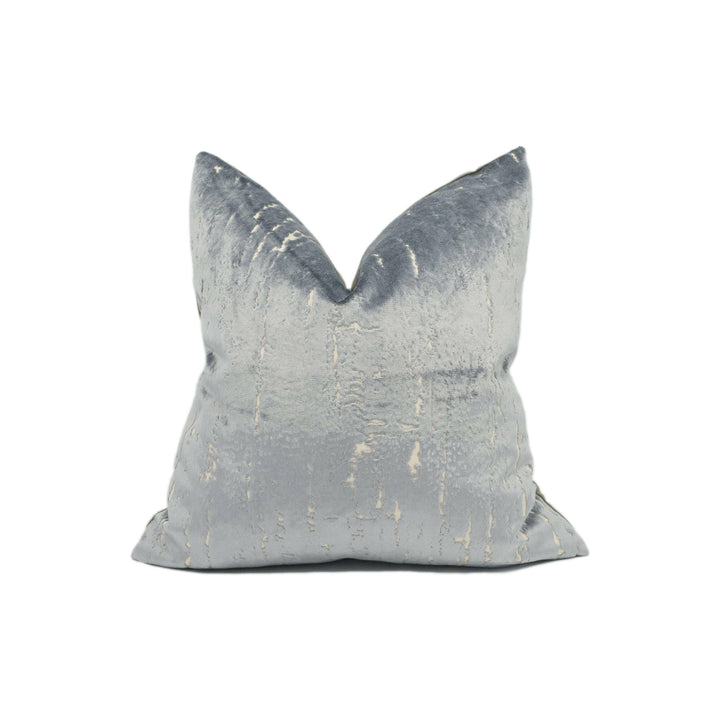 Stunning Plush Modern Abstract Silver Grey Cut Velvet Cushion Cover - Handmade Throw Pillow - Designer Home Décor.