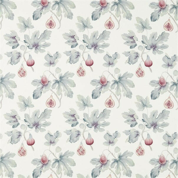 Sanderson - Harvest Fig - Chalk and Orchid - Professionally Made Roman Blind Made to Measure.