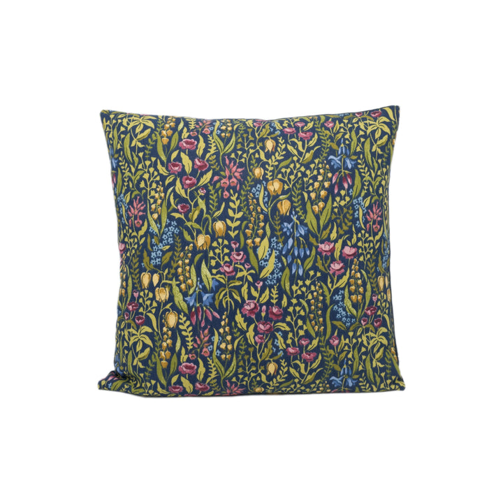 Iliv - Kelmscott - Jewel - Pretty Painterly Busy Floral Cushion Cover - Handmade Throw Pillow - Designer Home Décor