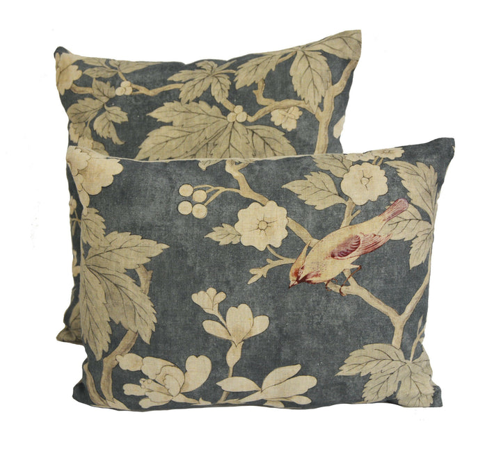 Sanderson - Chiswick Grove - Indigo - Cushion Cover Throw Pillow Stunning Designer Home Decor.