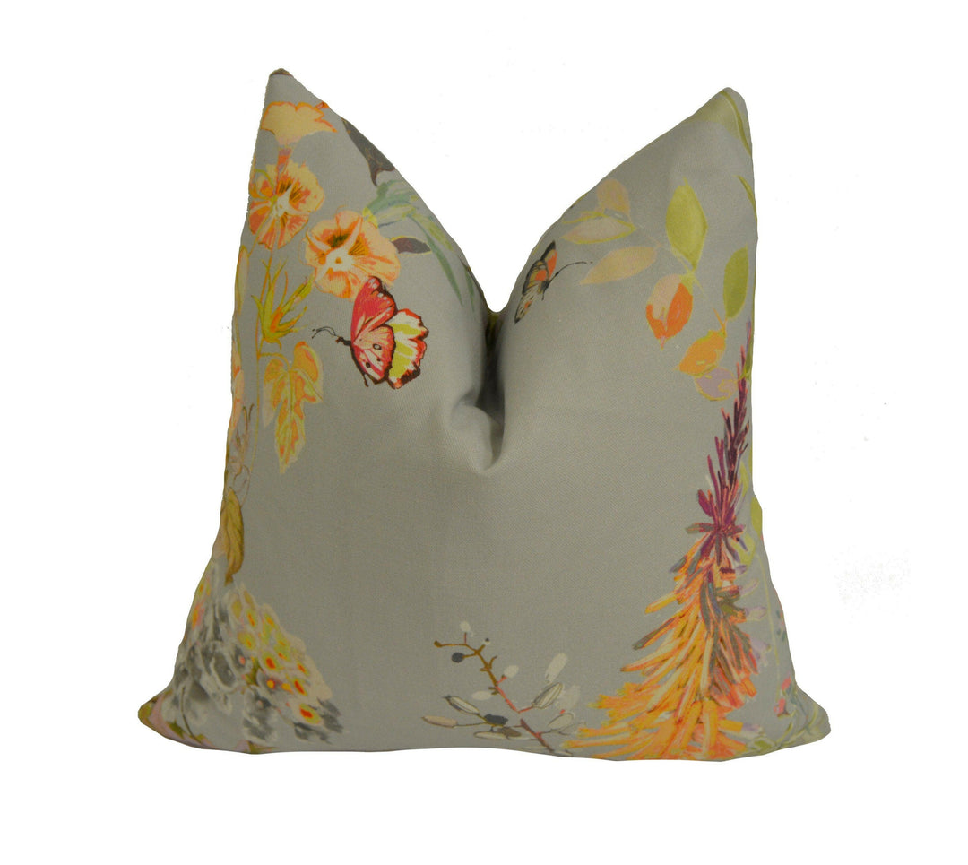 Prestigious - Bougainvillea - Pebble - Delightful Floral Botanical Cushion Cover - Handmade Throw Pillow Designer Home Decor.