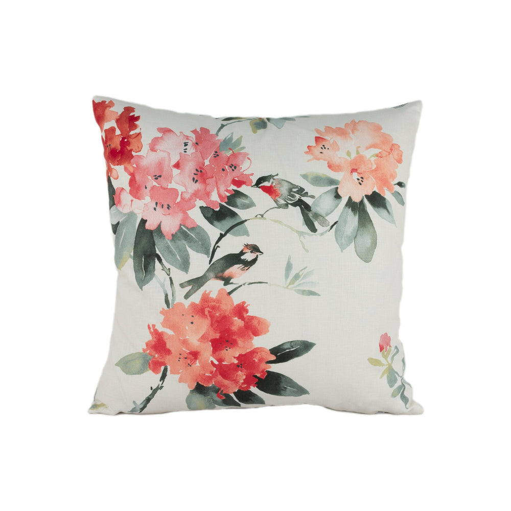 Sanderson - Rhodera - Coral - Stunning Designer Cushion Cover Home Décor Throw Pillow.