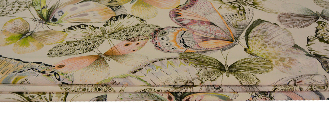 Designers guild - Papillons - Shell - Professionally Made Roman Blind Made to Measure.