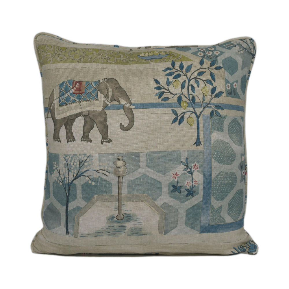 Sanderson - Sultans Garden - Ruby / Teal  - Paradise Persian Garden Designer Cushion Cover - Luxury Throw Pillow - Handmade Home Decor.