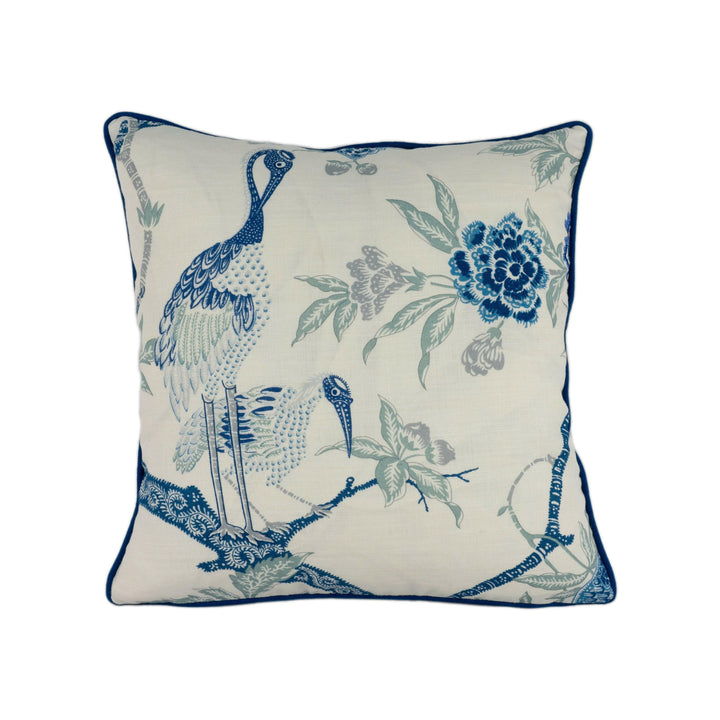 Schumacher - Arbre Chinois - Porcelain - Classic English Antique Chinoiserie Cushion Cover - Handmade Throw Pillow Designer Home Decor.