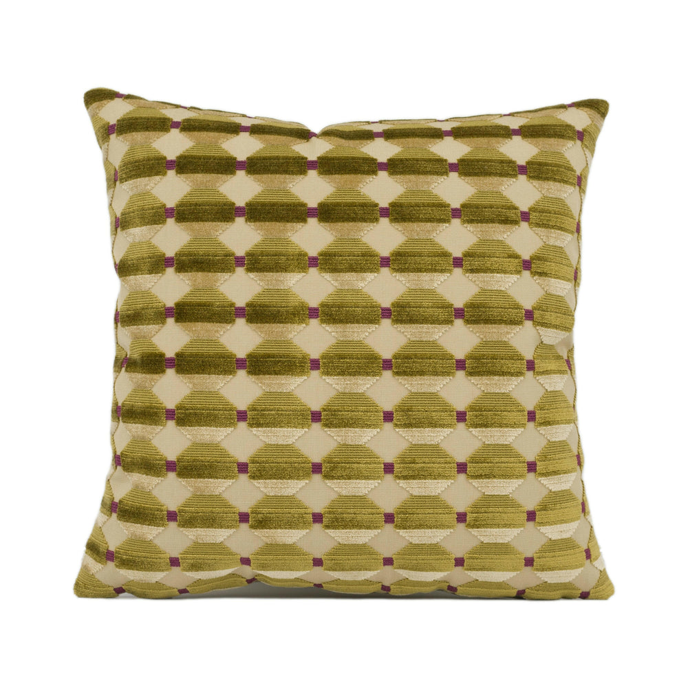 Zoffany - Abacus - Gold - Chic Modern Geometric Textured Chenille Cushion Cover - Handmade Throw Pillow - Designer Home Décor.