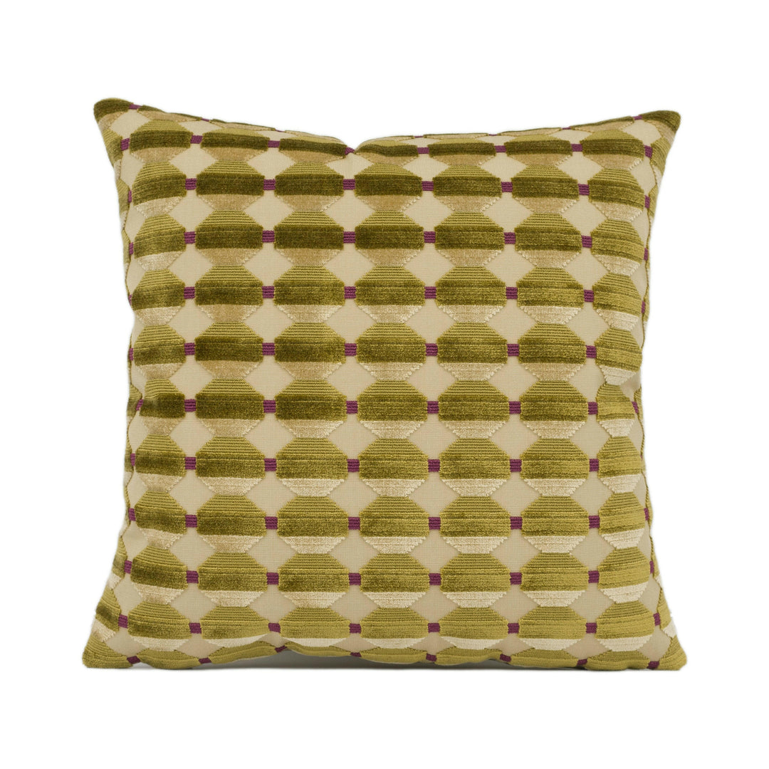 Zoffany - Abacus - Gold - Chic Modern Geometric Textured Chenille Cushion Cover - Handmade Throw Pillow - Designer Home Décor.