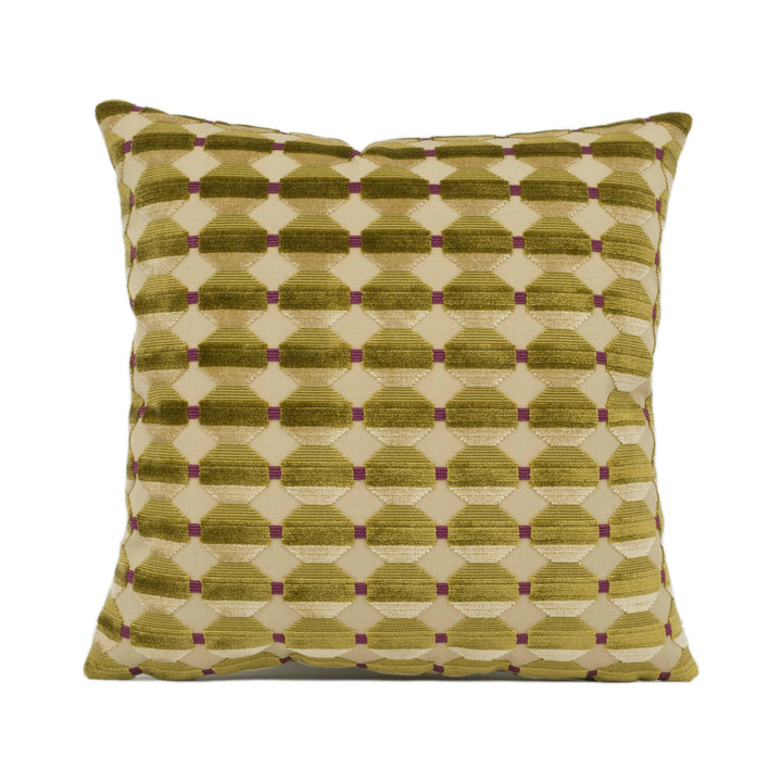 Zoffany - Abacus - Gold - Chic Modern Geometric Textured Chenille Cushion Cover - Handmade Throw Pillow - Designer Home Décor.