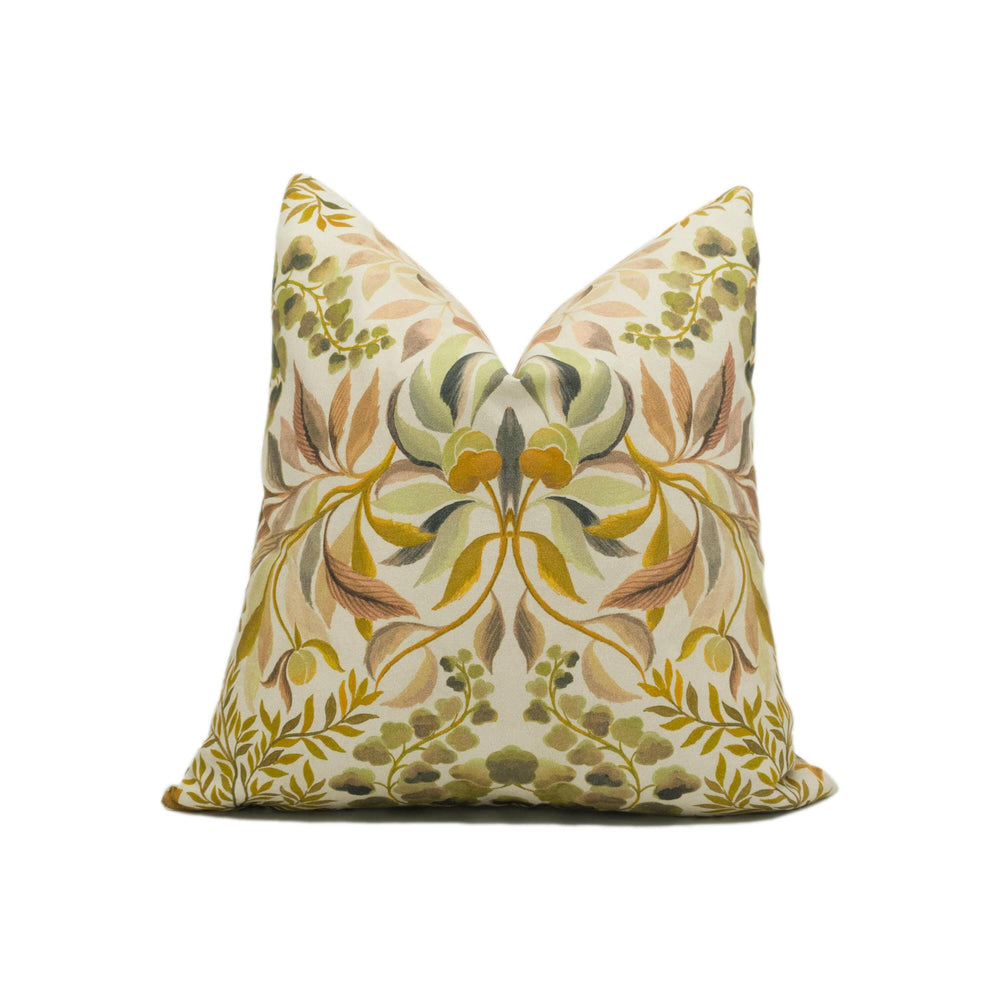 Designers Guild - Karakusa - Tuberose - Elegant Contemporary Floral Damask Cushion Cover - Handmade Throw Pillow - Designer Home Décor.