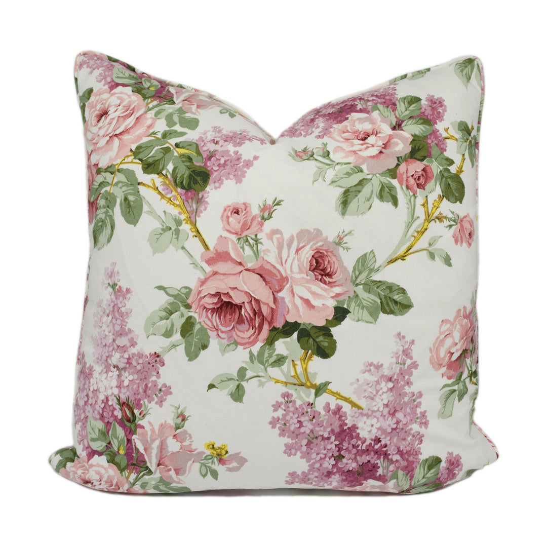 Sanderson - Sorilla - Pink /Lilac - Cushion Cover Throw Pillow Designer Home Decor.