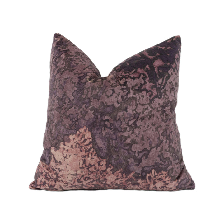 Zoffany - Belvoir - Fig / Hollyhock - Abstract Ombré Forest Luxury Velvet Cushion Cover - Handmade Throw Pillow Designer Home Decor.