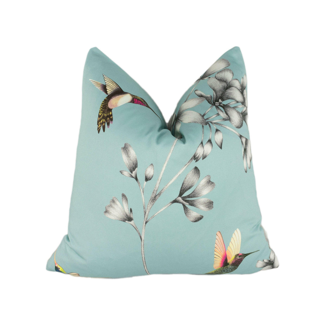 Harlequin - Amazilia - Sky - Beautiful Botanical Cushion Cover Throw Pillow Designer Home Decor.