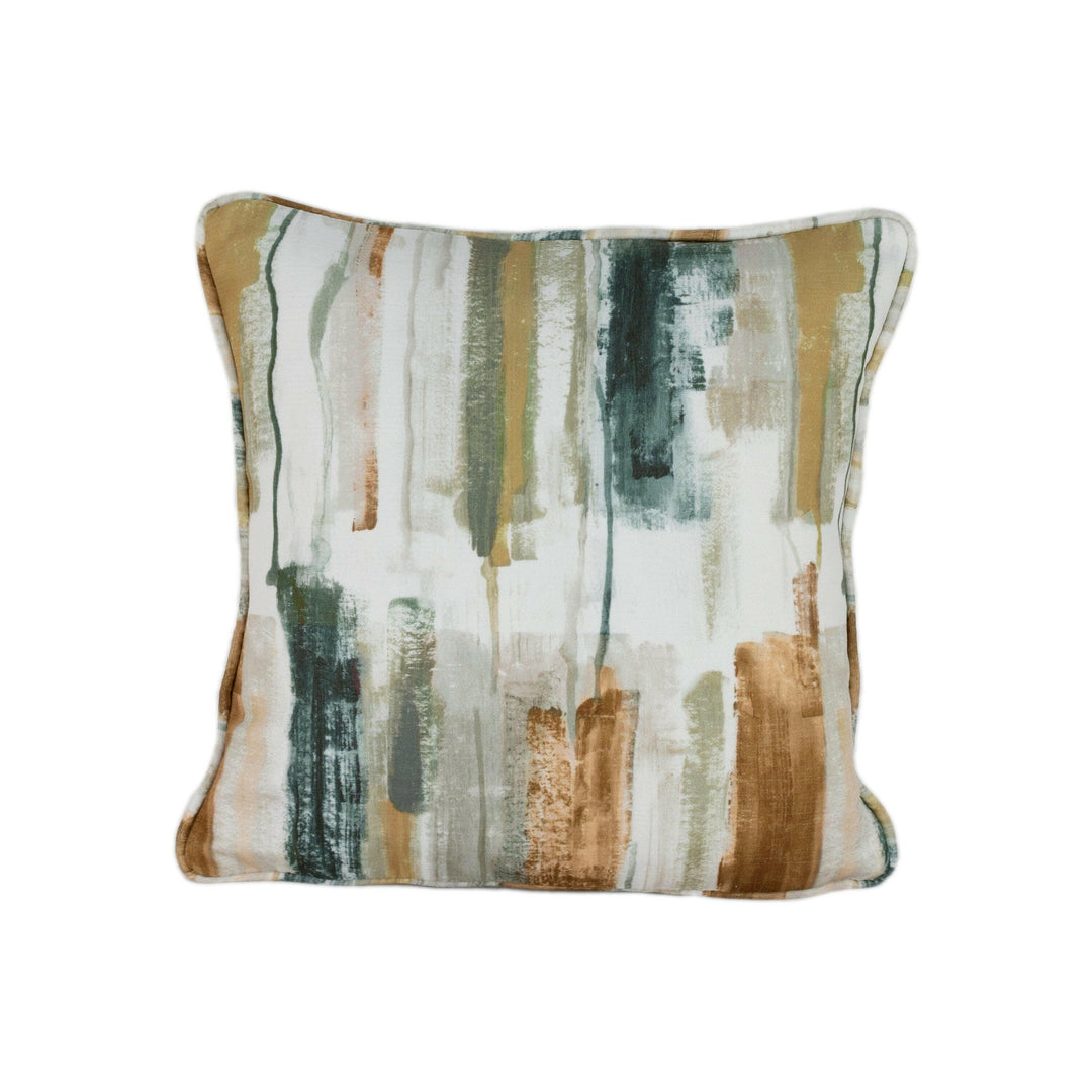 Prestigious - Adria - Umber - Abstract Brushstroke Velvet Cushion Cover - Handmade Throw Pillow Designer Home Decor.