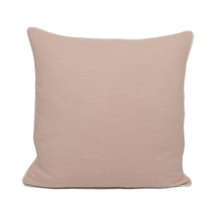 Linwood - Juno - Pale Rose - Chic Blush Contrast Piped Cushion Cover - Handmade Throw Pillow - Designer Home Décor.