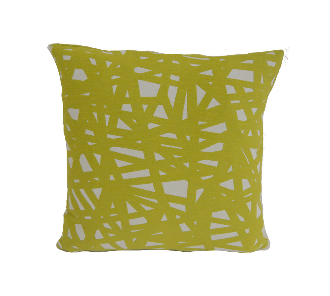 Scion - Saxony - Kiwi - Bold Geometric Twisted Woven Web Cushion Cover - Handmade Throw Pillow Designer Home Decor.