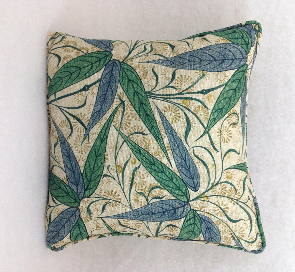 William Morris - Bamboo - Thyme / Artichoke - Cushion Cover Throw Pillow Designer Home Decor.