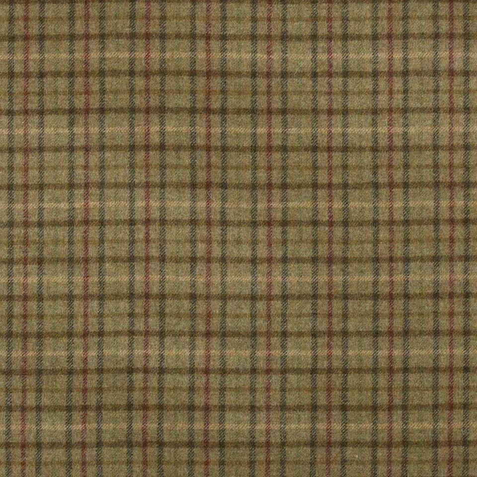 Abraham Moon - Balmoral - Sage -  100% Wool Cushion Cover - Designer Plaid Pillow Cover - Handmade Custom Abraham Moon Pillow.