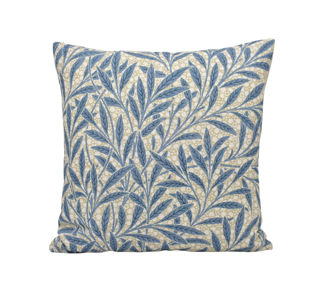 William Morris - Emerys Willow - Woad - Classic Willow Cushion Cover - Cute Bubble Pillow Cover - Traditional Handmade Throw Pillow - Floral.