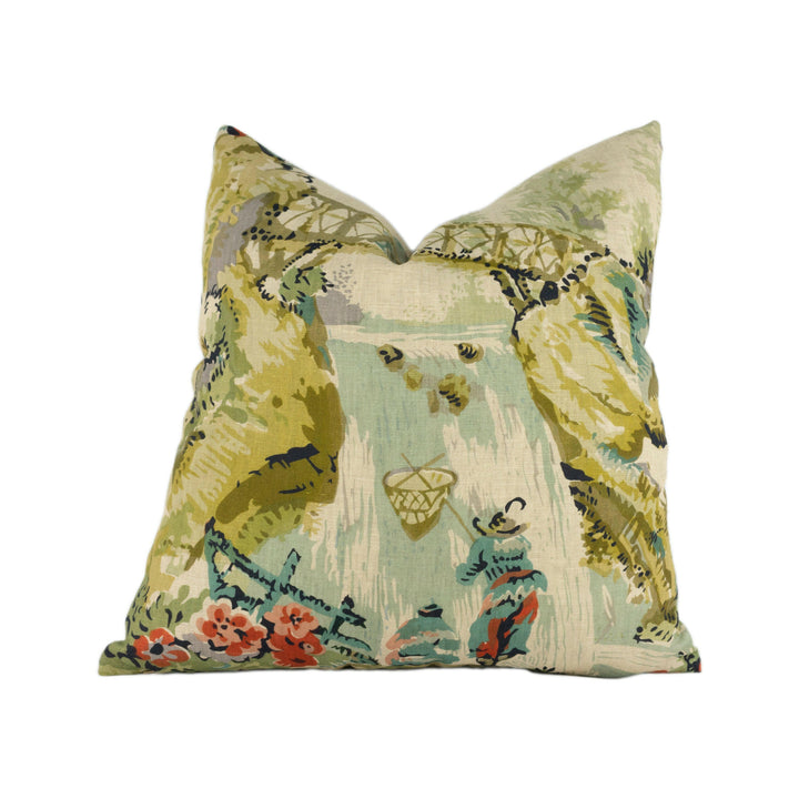 Thibaut - Moorea - Antique - Stunning Designer Cushion Cover Home Décor Throw Pillow.