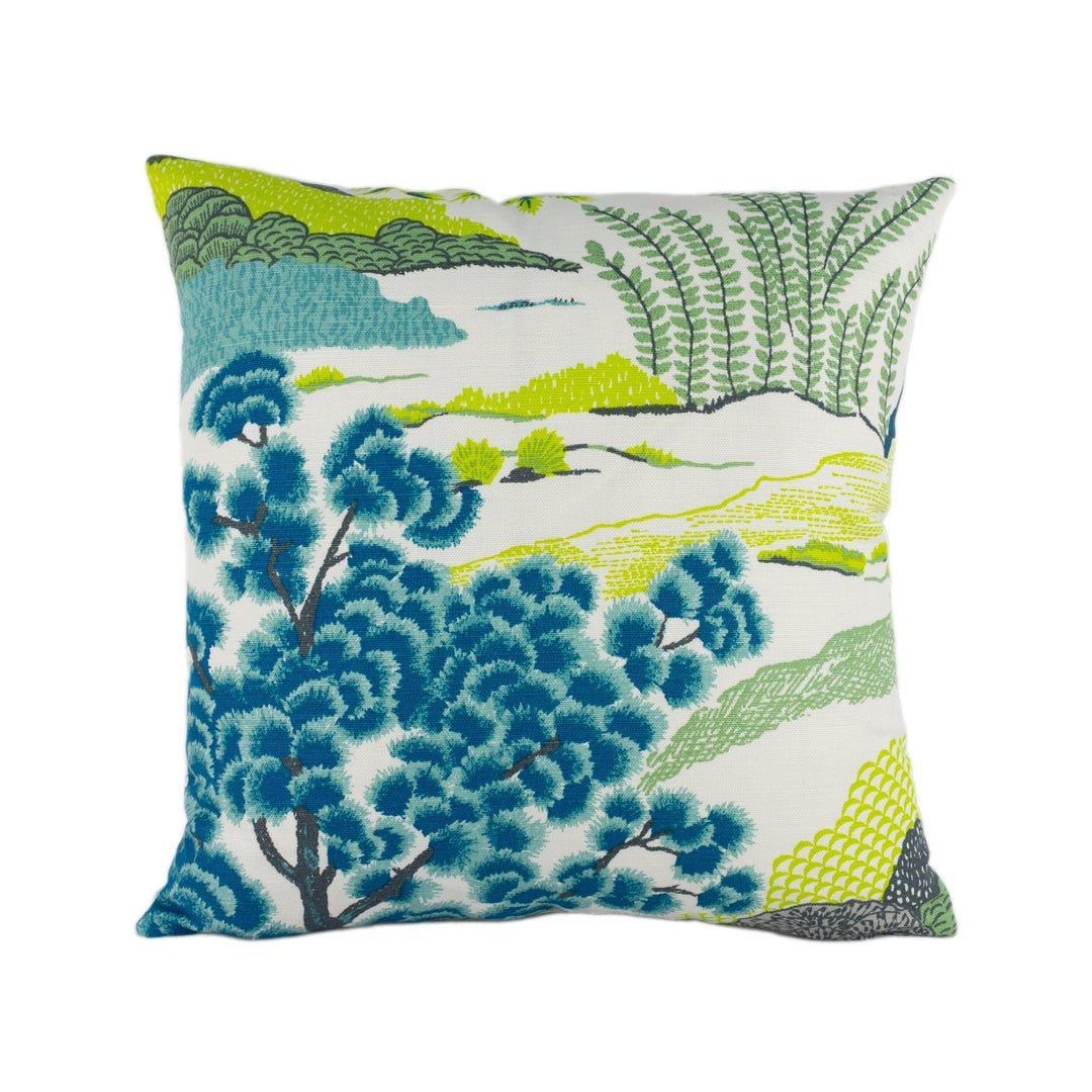 Thibaut - Daintree - Bluemoon - Exotic Australian Japanese Coastal Inspired Designer Cushion Cover - Luxury Throw Pillow - Handmade Home Dec.