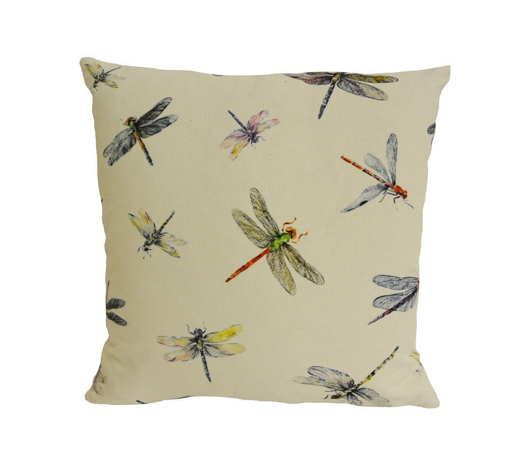 Clarke &amp; Clarke x Studio G - Dragonflies - Cream - Cushion Cover Pillow Throw Home Decor