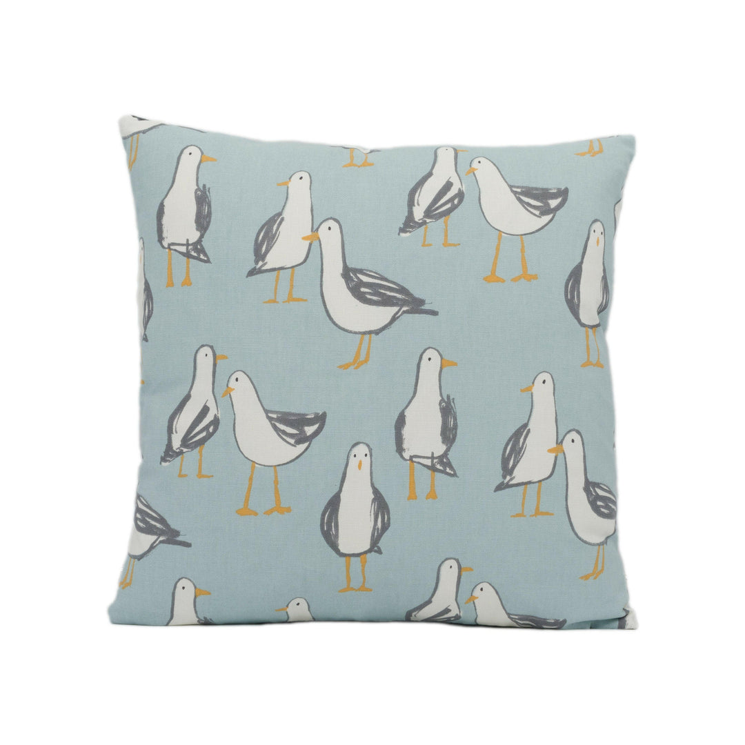 Clarke & Clarke x Studio G - Laridae - Duckegg - Whimsical Cushion Cover Handmade Throw Pillow Designer Home Décor.