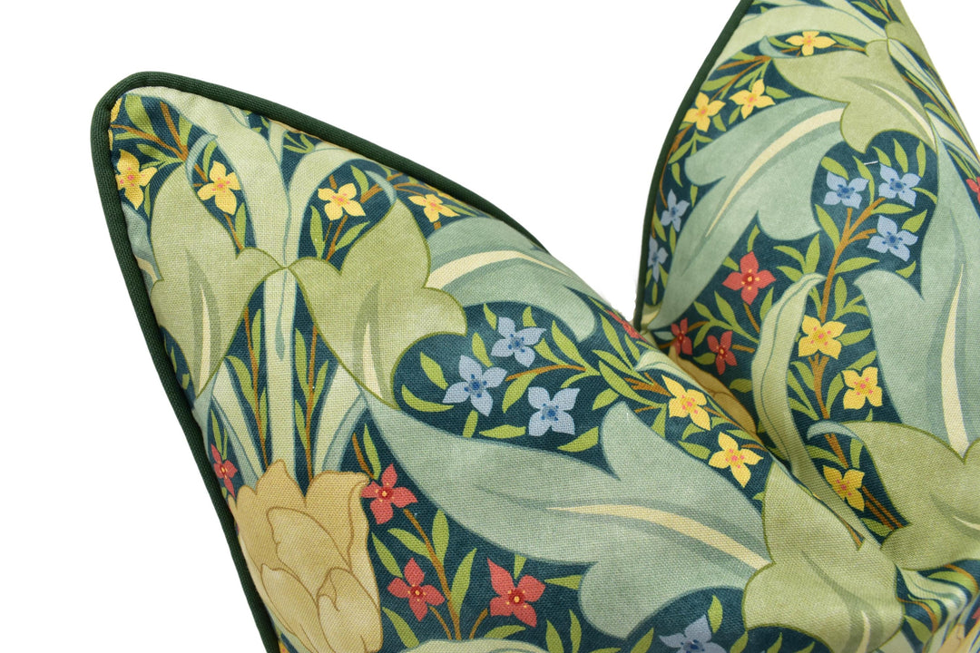 a close up of a chair with a flower pattern on it