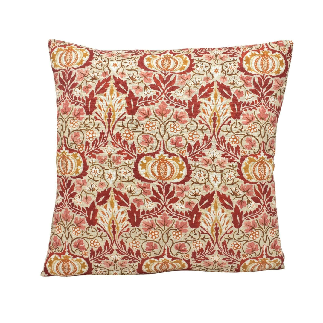 William Morris - Little Chintz - Russet - Classic Morris Indian Inspired Pomegranate Designer Cushion Cover- Luxury Throw Pillow - Scatter.