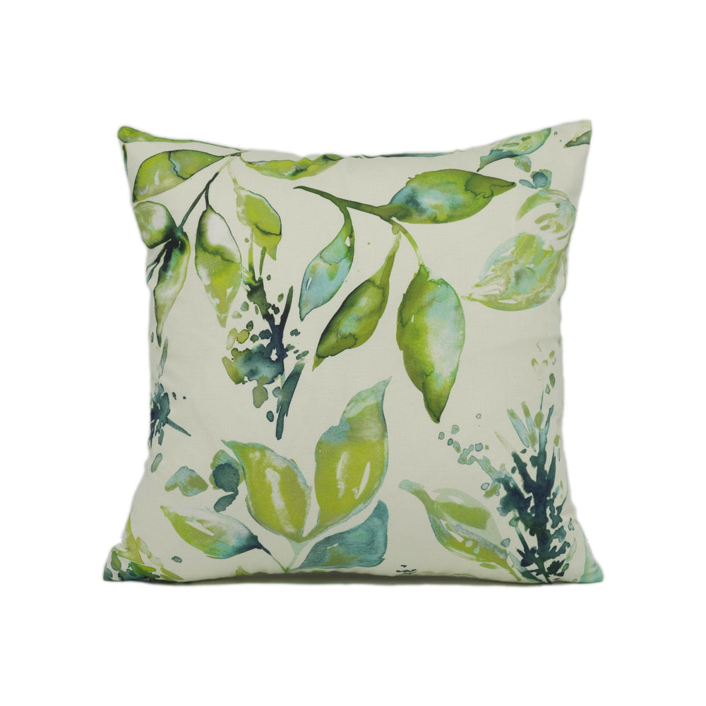 Iliv - Andora - Seafoam - Leafy Watercolour Nature Inspired Cushion Cover - Handmade Throw Pillow - Designer Home Décor.