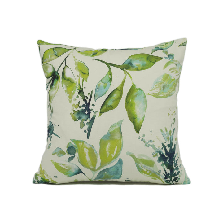Iliv - Andora - Seafoam - Leafy Watercolour Nature Inspired Cushion Cover - Handmade Throw Pillow - Designer Home Décor.