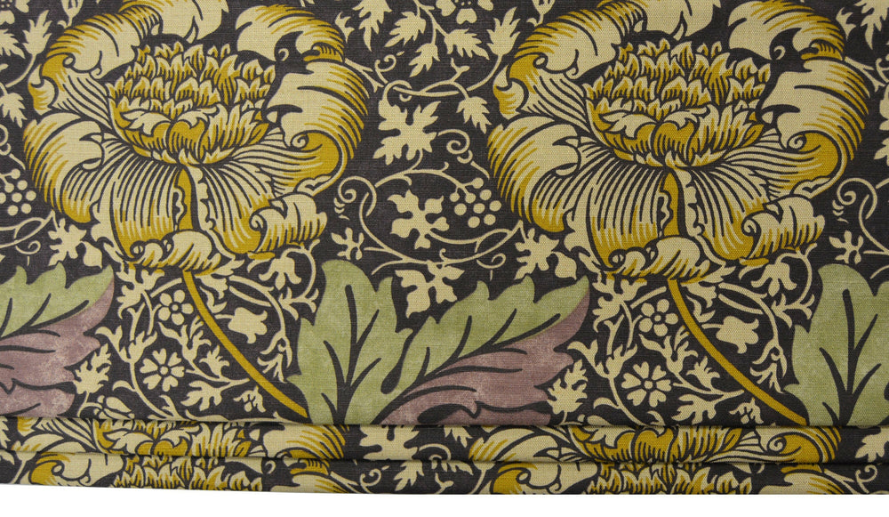 William Morris - Kennet - Grape & Gold - Made To Measure Professionally Made Roman Blind.