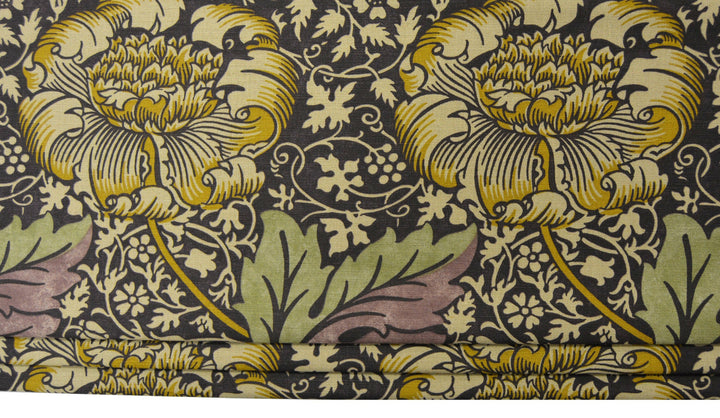 William Morris - Kennet - Grape &amp; Gold - Made To Measure Professionally Made Roman Blind.
