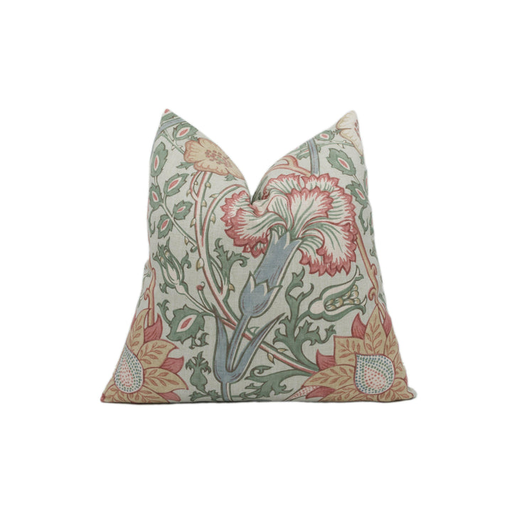 William Morris - Pink &amp; Rose - Eggshell / Rose - Cushion Cover Throw Pillow Designer Home Decor.